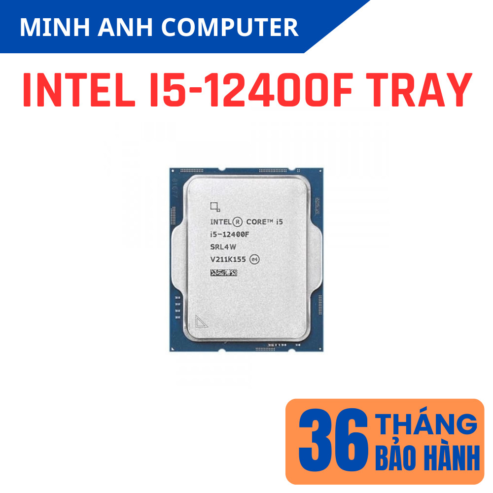 [Siêu rẻ] Bộ xử lý chip Intel core i5 10400F 12400F 13400F 14600KF NEW TRAY Bảo hành 36 tháng