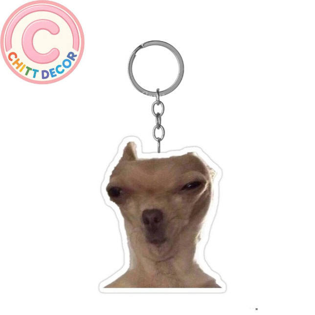 móc khoá meme chó hài hước - chit