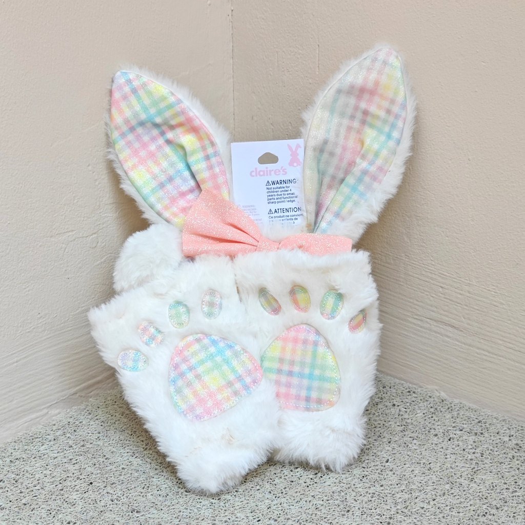 Set băng đô+găng tay+đuôi thỏ cho bé hàng Claire's xuất