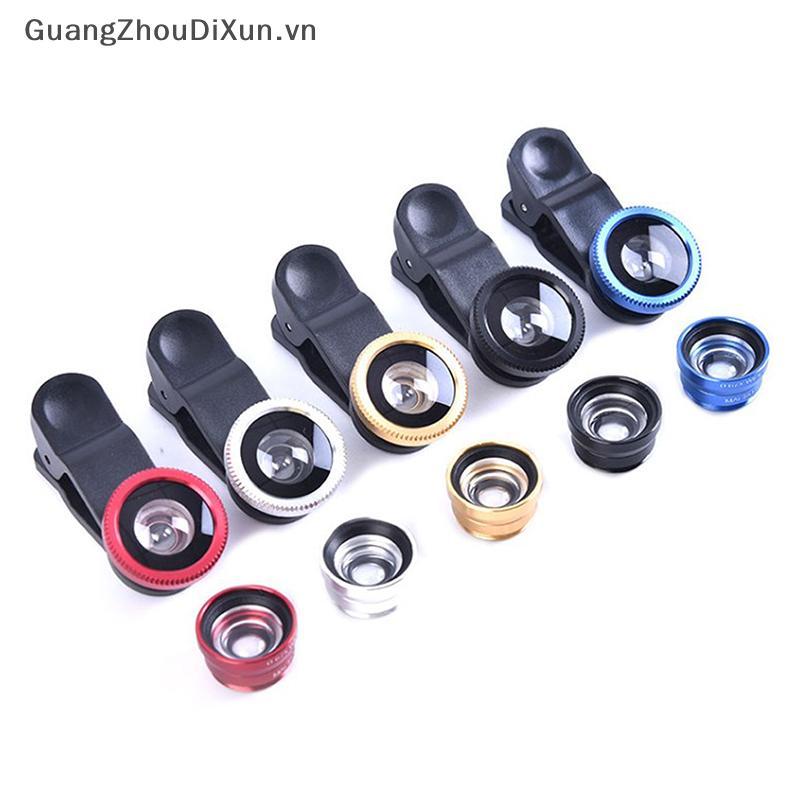 Null 3In1 Ống Kính Điện Thoại Camera Chung Cho Điện Thoại Thông Minh Góc Rộng Ống Kính Mắt Cá Và Kẹp