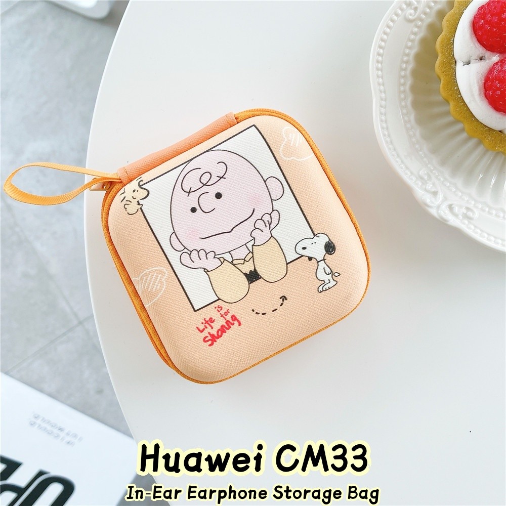 Dành Cho Huawei CM33 Tai Nghe In-Ear Cool Tide Phim Hoạt Hình Series Cáp Dữ Liệu Túi Tai Nghe