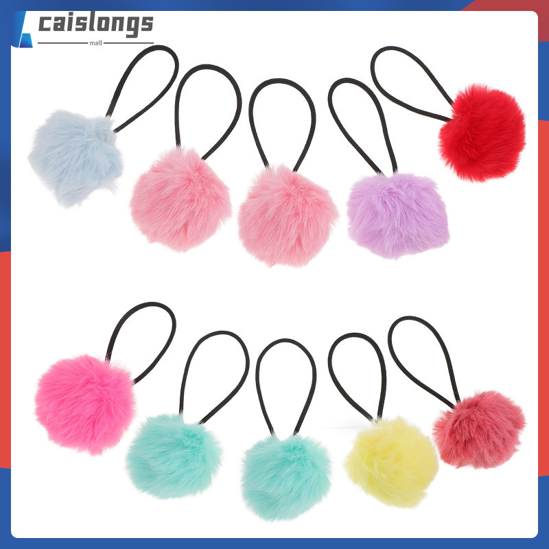 16 Chiếc Pompom Tóc Dây Buộc Tóc Co Giãn Dây Buộc Tóc Đuôi Ngựa Giữ Tóc Scrunchies Cho Phụ Kiện Tóc 