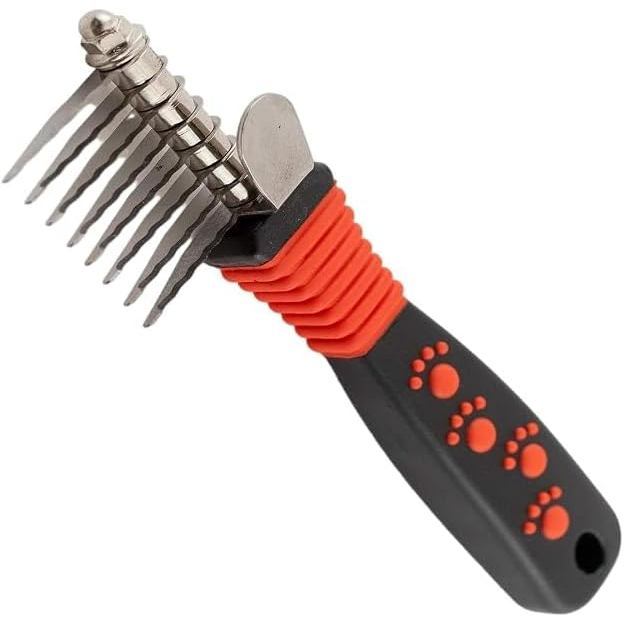 RYAN 'S PET SUPPLIES Paw Brothers Bàn chải phân hủy 8 cánh, Dụng cụ chải lông cho chó, Lưỡi dao bằng