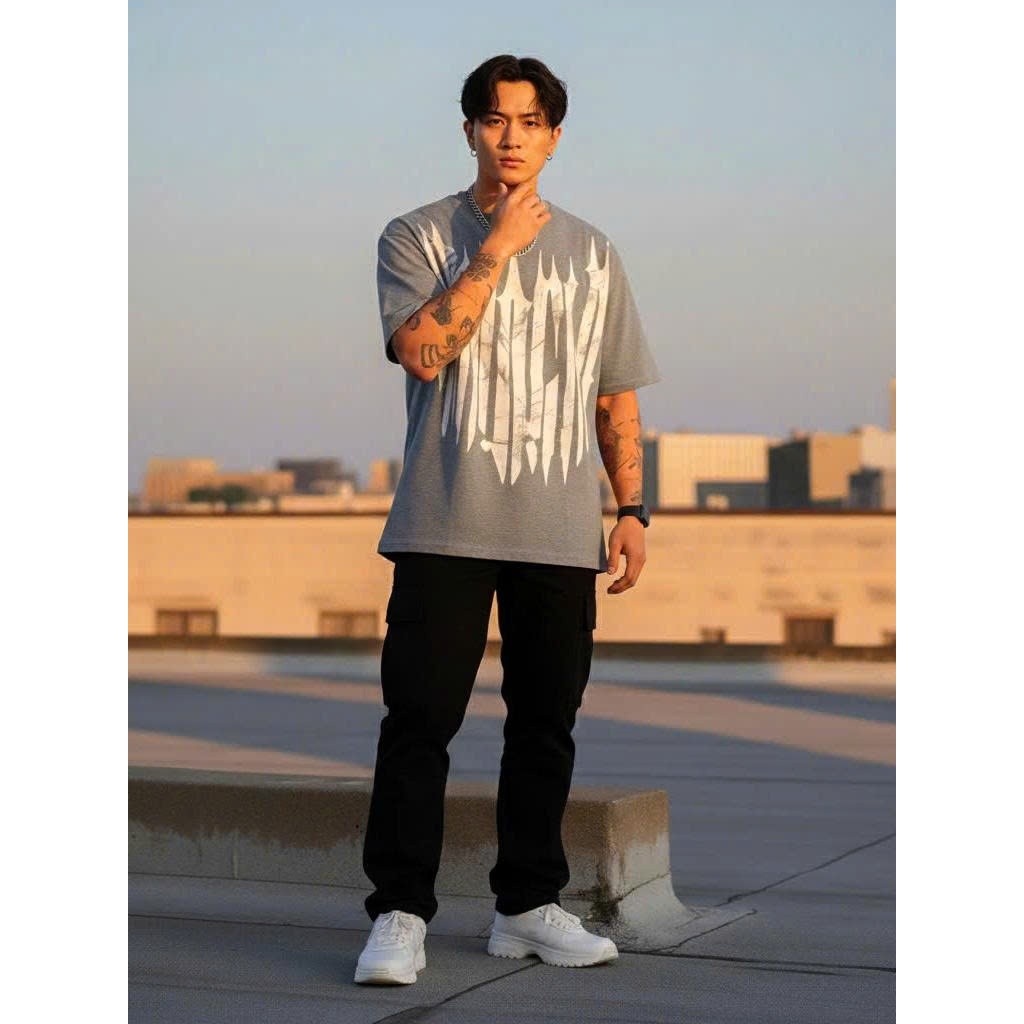 Áo thun Stee Cổ tròn YOUNGLA Localbrand Unisex Cotton