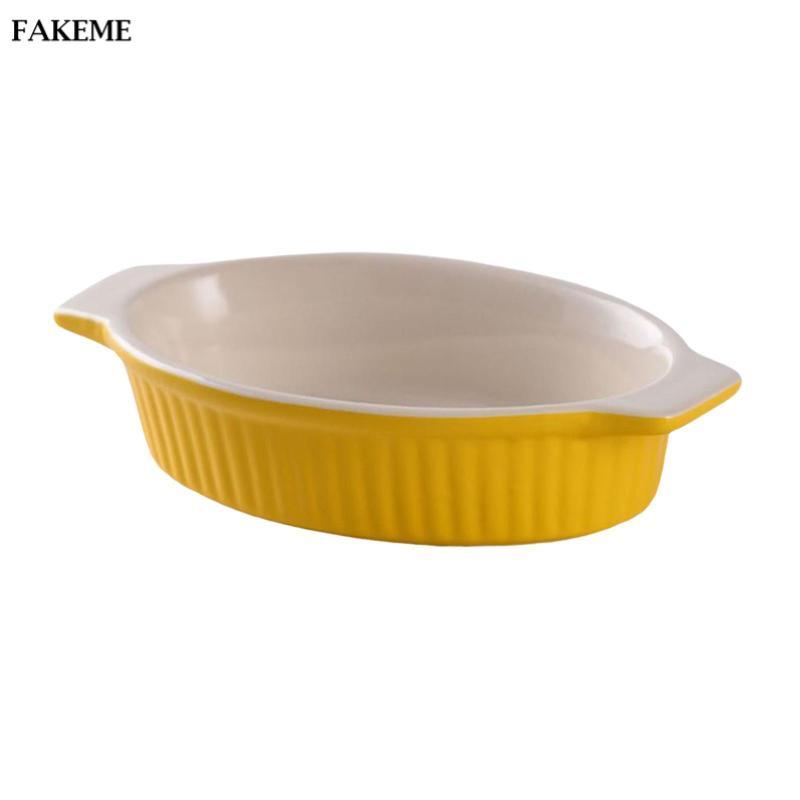 FAKEME Gốm Máy Nướng Nồi Nồi Cho Lò Nướng Bánh Lò Vi Sóng Dã Ngoại