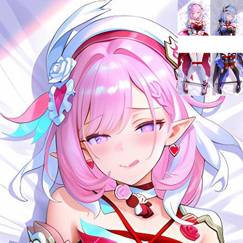 Honkai: Star Rail Elysia Anime Dakimakura Vỏ Gối 50 * 150CM Otaku Vỏ Gối Ngủ