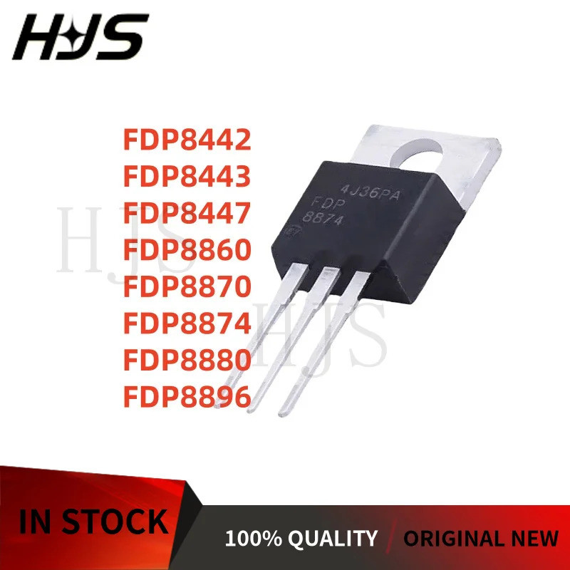 5 Chiếc FDP8874 FDP8870 FDP8860 FDP8880 FDP8442 FDP8443 FDP8447 FDP896 TO-220 Hiệu Ứng Trường Transi