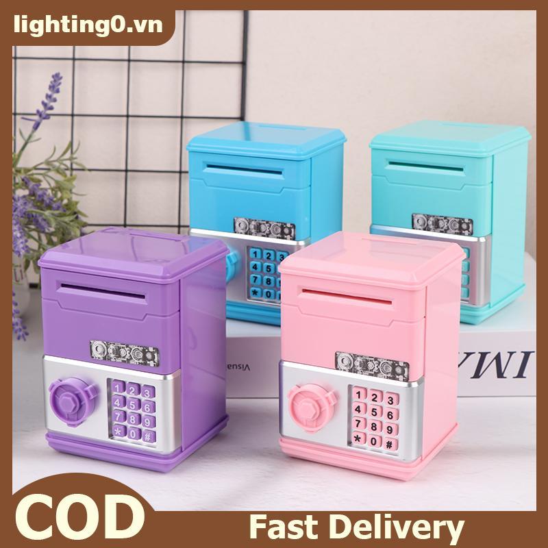 NAILNEST Kids Password Piggy Bank - Hộp đựng tiền xu ATM cho sinh nhật trẻ em.