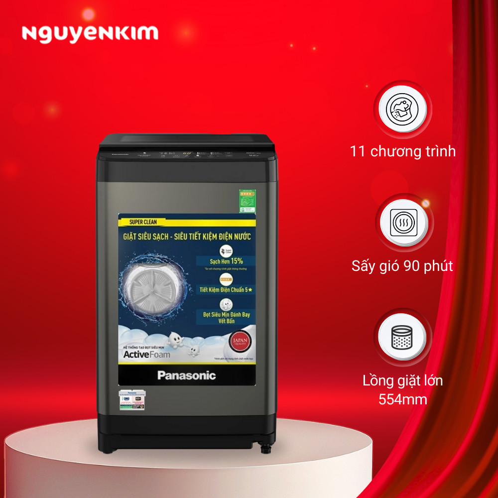 Máy giặt cửa trên Panasonic 8.2 kg NA-F82Y01DRV
