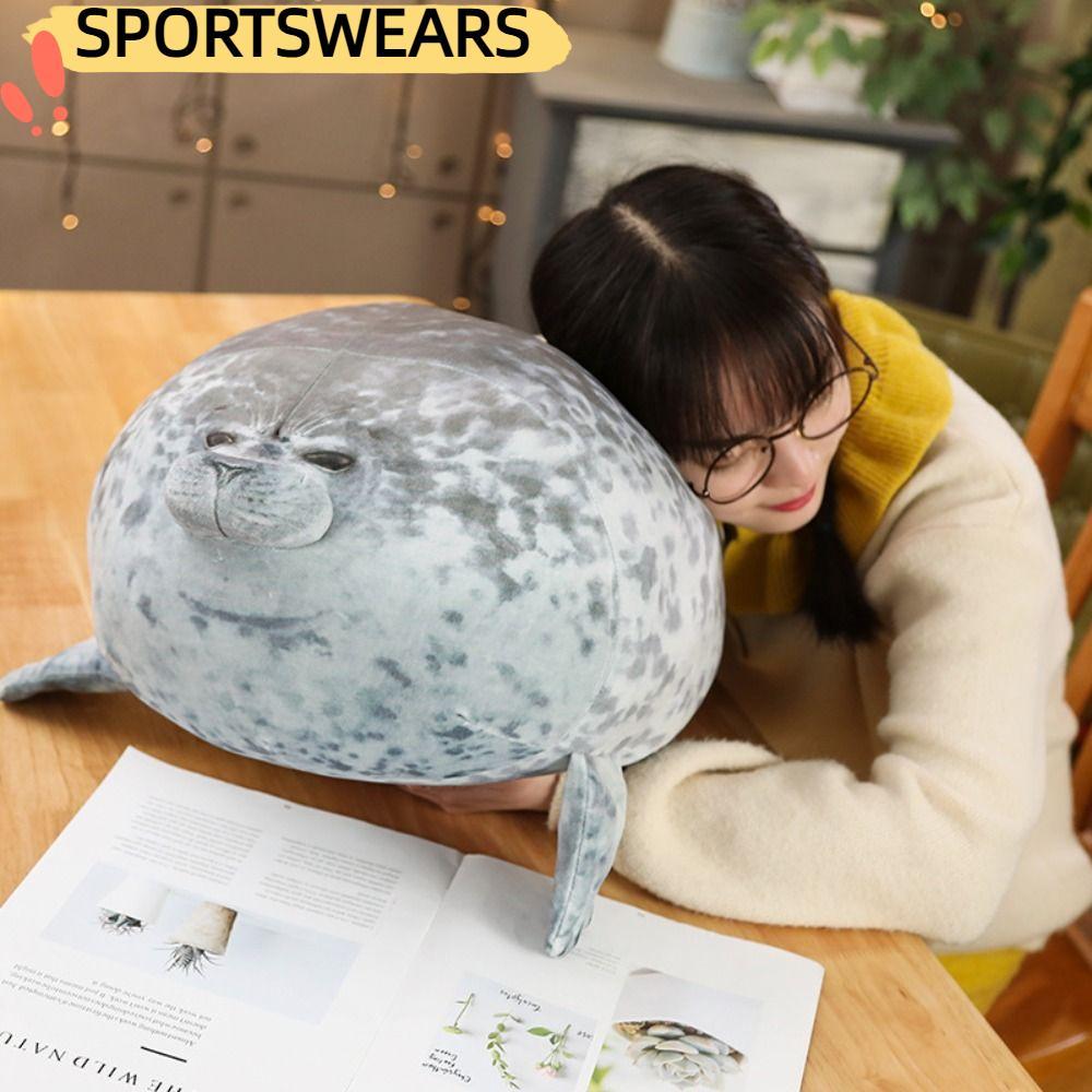 Sportswears Gối hải cẩu đốm, thú nhồi bông dễ thương, thú nhồi bông mềm bằng bông PP