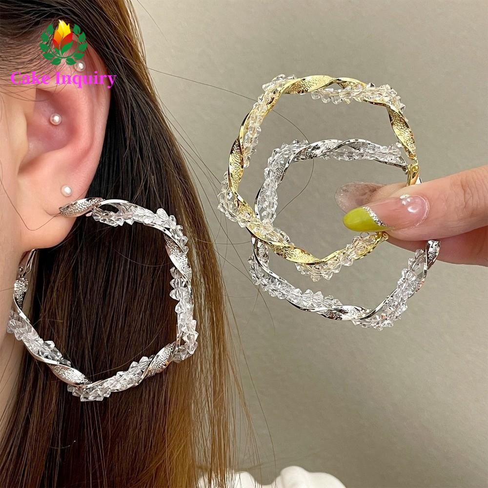 Sahrai Earrings Set - Large Hoop và Stud Earings, Chiếc đẹp tinh tế, Bạc 925 cao cấp, Phù hợp làm qu