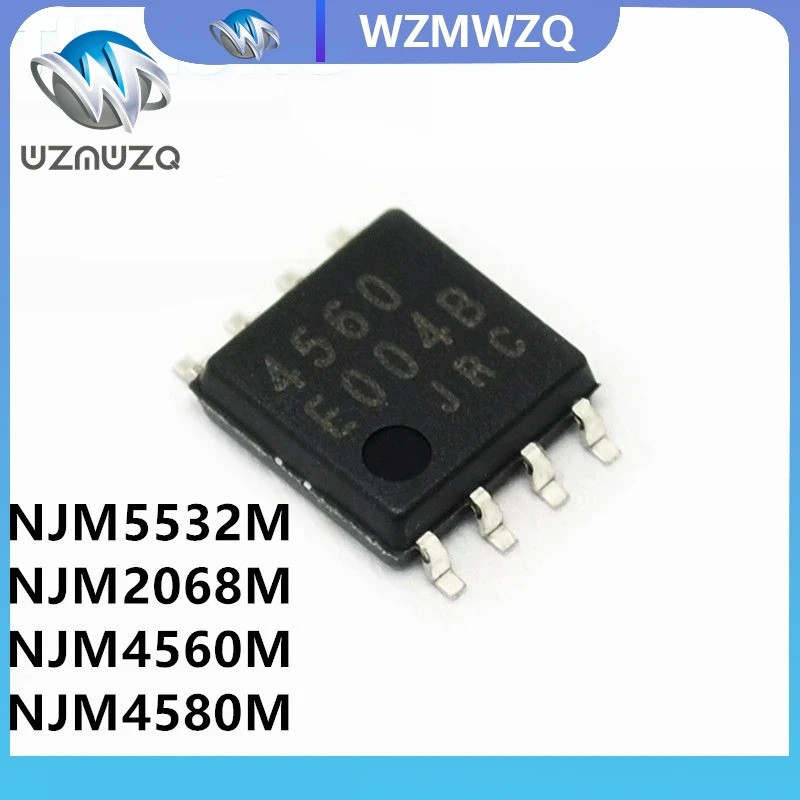 5 CHIẾC NJM4560M 4560 SOP-8 NJM4560 4560M NJM4556AM NJM4556M NJM4556A NJM4580M NJM4580 4556A NJM4556