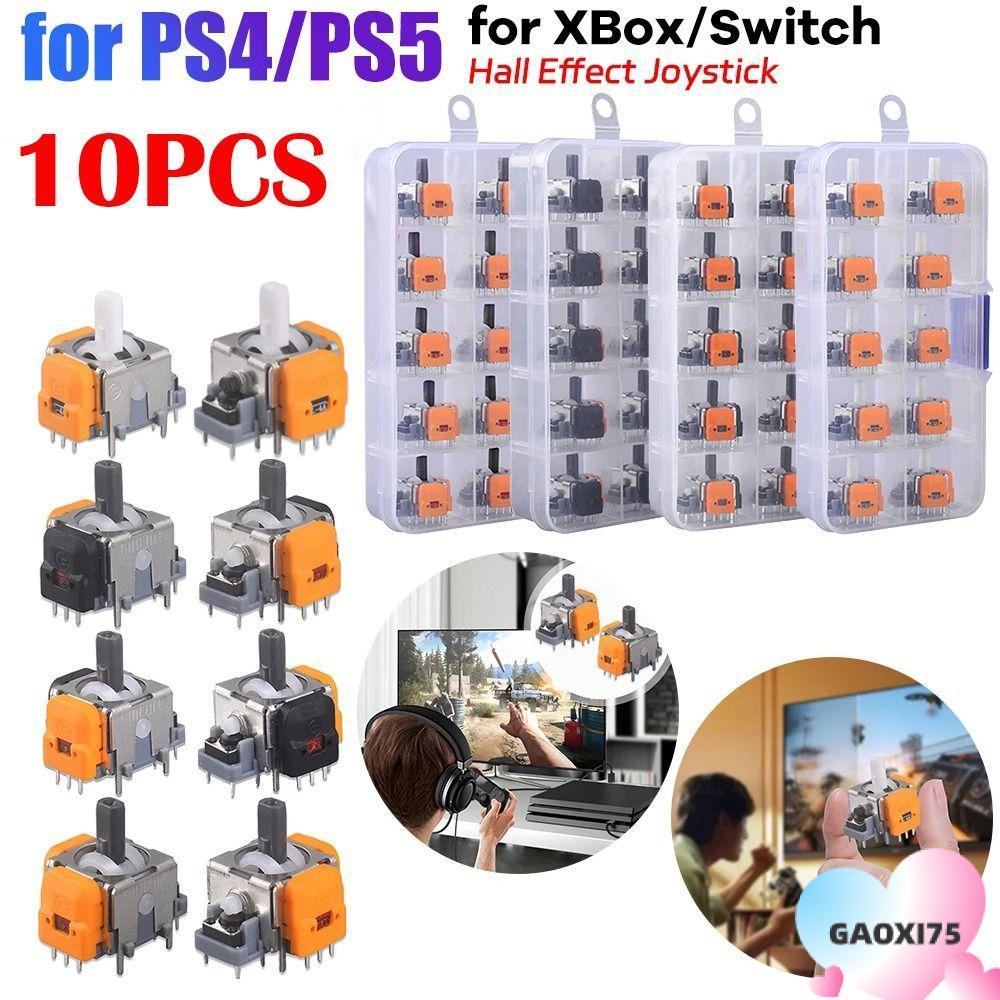 GAOXI75 10 CÁI Bộ điều khiển Thumb Stick, cho Playstation 5 Game Hall Effect Joystick, Bộ phận sửa c