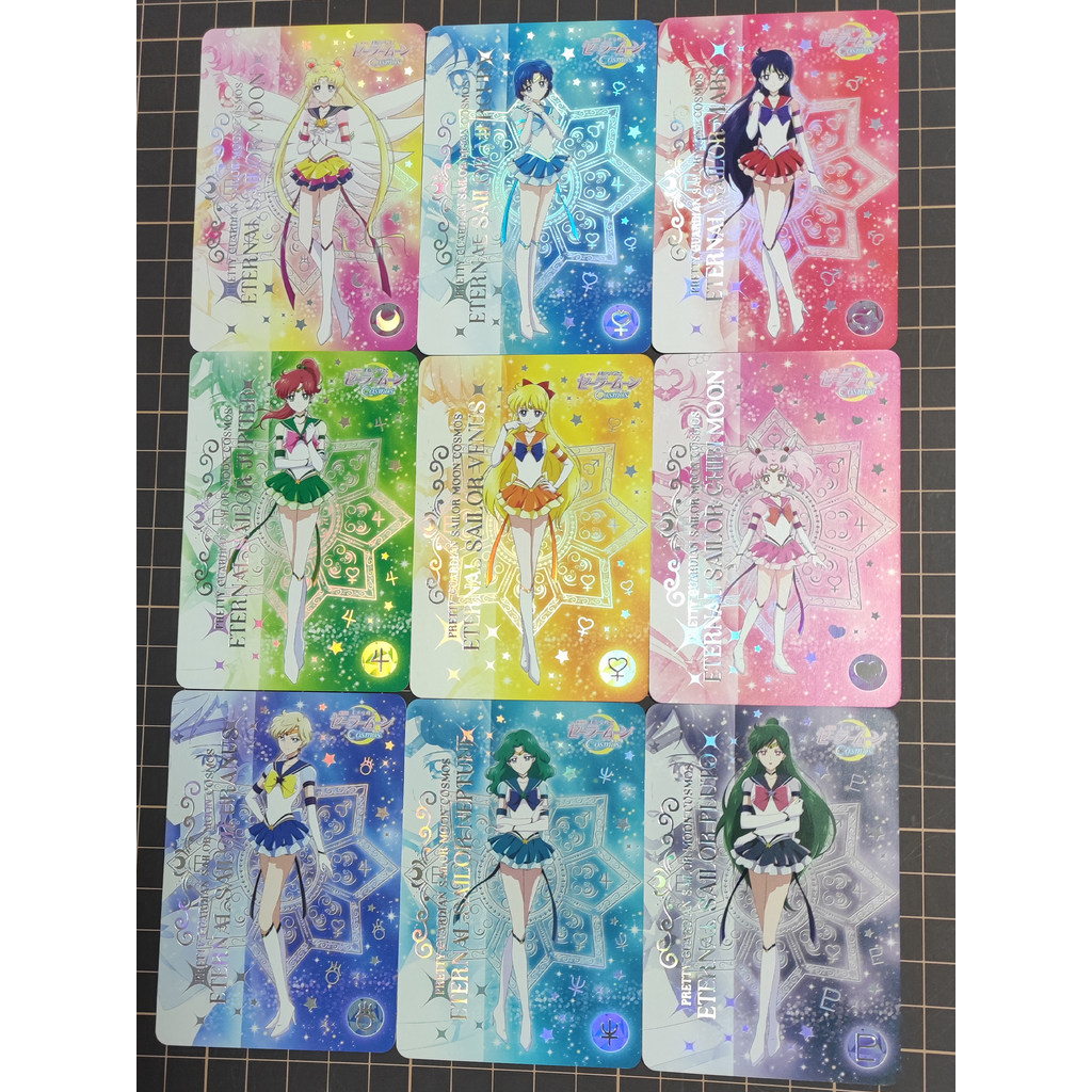 Thủy Thủ Mặt Trăng Thủy Thủ Mặt Trăng Phiên Bản Sân Khấu Cosmos Nhân Vật Thẻ Flash Màu Bạc Nóng (21 