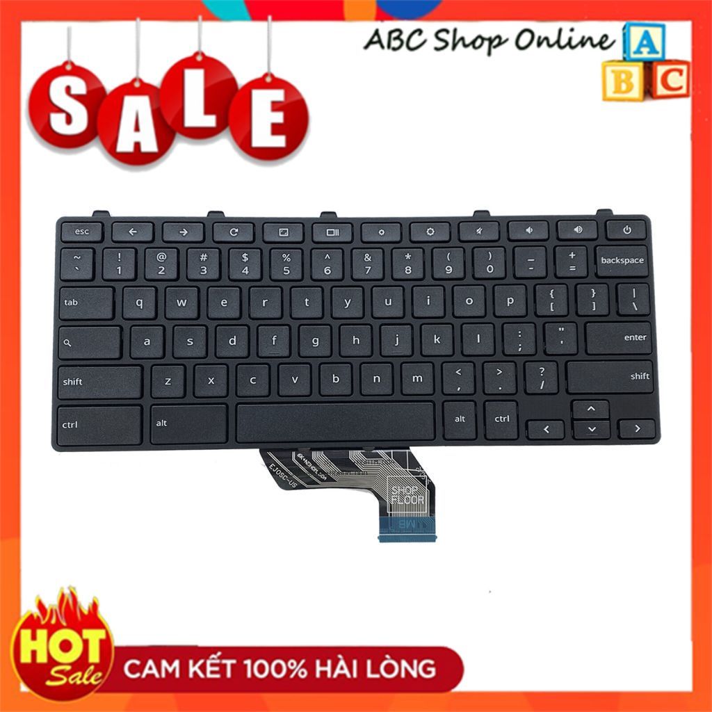 Bàn Phím Laptop Dell Chromebook 13 3380/Chromebook 11 3180 3181 - Keyboard Laptop Mới