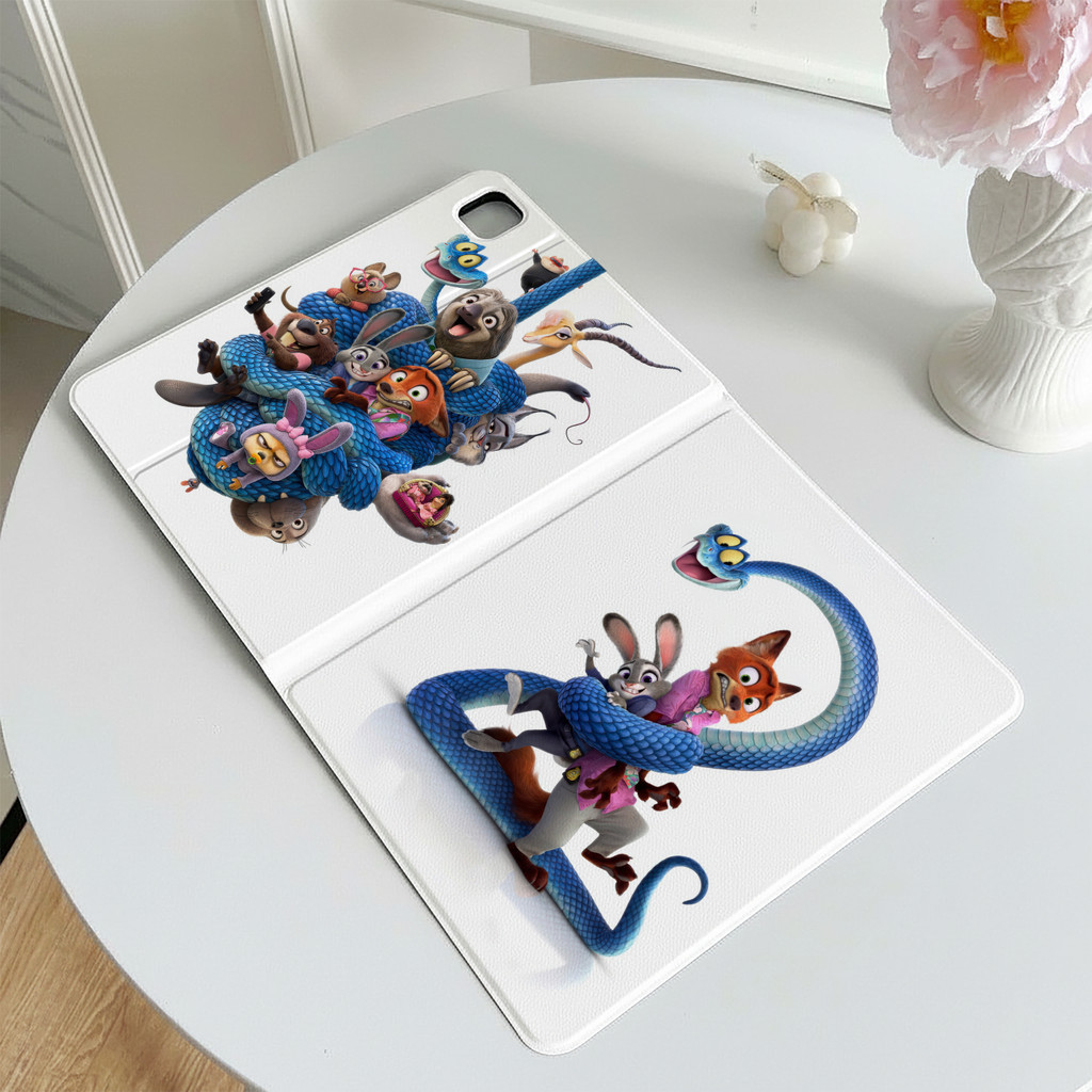 Sẵn sàng giao hàng Vỏ Ipad Fox And Rabbit Couple Series Pro11 2024 Mini7 Gen11 Air7 / 6 Air5 / 4 Gen