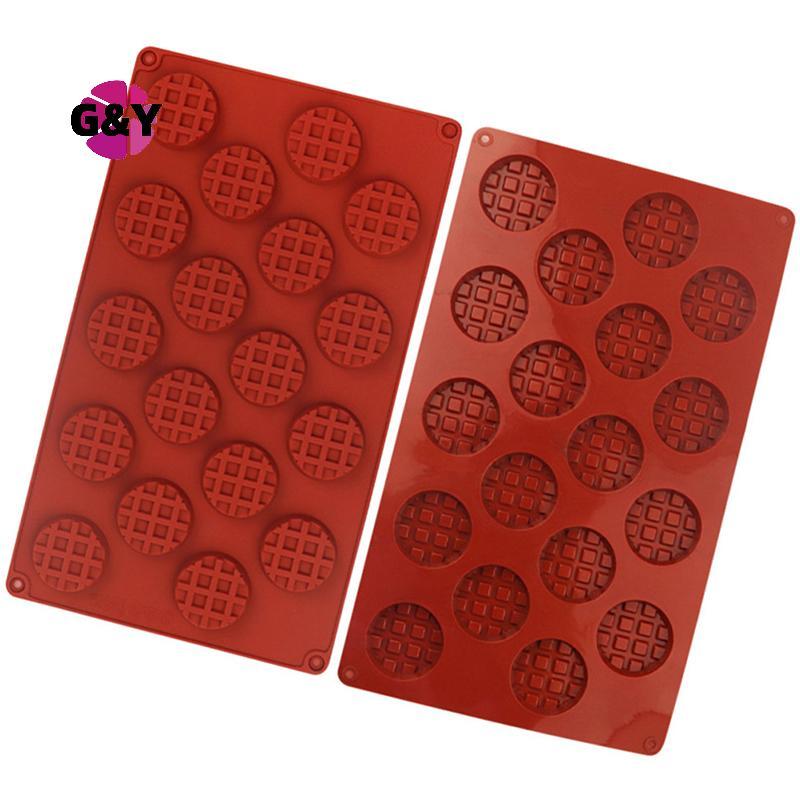 G & Y Waffle Khuôn Silicon DIY Tròn Waffle Dụng Cụ Làm Khuôn Socola Thiết Thực