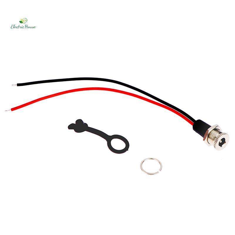 [Nhà điện] 5A IP68 chống nước 5.5 x 2.1MM 5521 / 5525 DC Power Soet Female Ja Panel Mount Solder Con