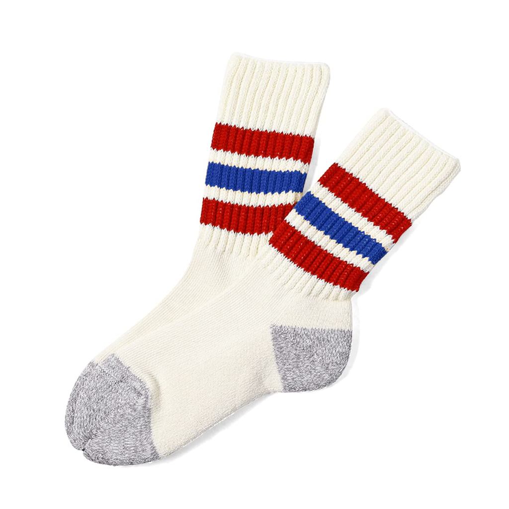 Rototo R1255 Coarse Ribbed Oldschool Crew Socks - Made in Japan