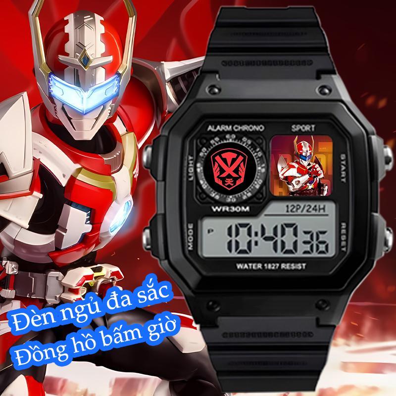 Đồng hồ điện tử thể thao Armor Hero XT dành cho trẻ em, mặt vuông phong cách hoạt hình, dành cho bé 