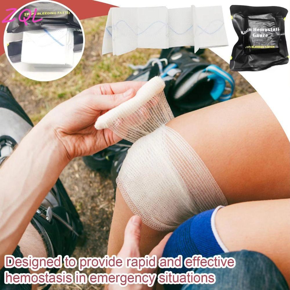 Gạc cầm máu Kaolin ZQL - Vải Không Dệt Kaolin & Chitosan - Hỗ Trợ Cầm Máu Khẩn Cấp, Phù Hợp Outdoor