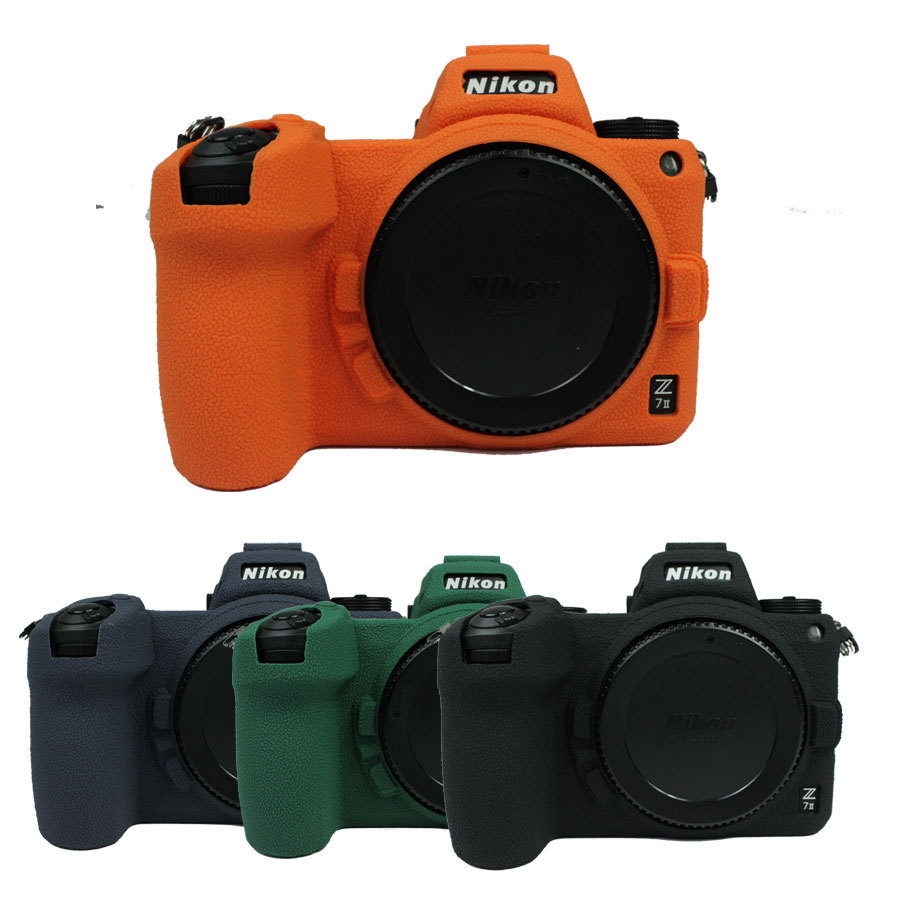 Vỏ bọc da bằng silicon mới Vỏ bảo vệ da cho máy ảnh không gương lật Nikon Z6II Z6 II Z7II Z7 II