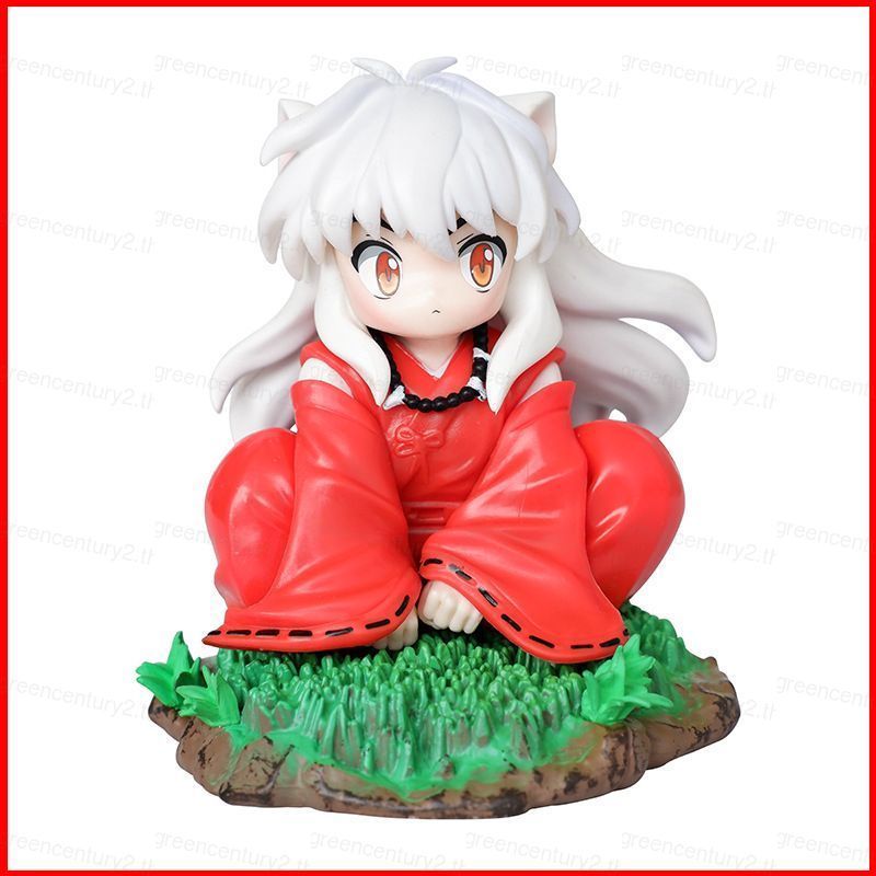 GC Inuyasha Sesshoumaru Chibi Ngồi xổm Anime Sưu Tập Nhân Vật Hành Động Trang Trí