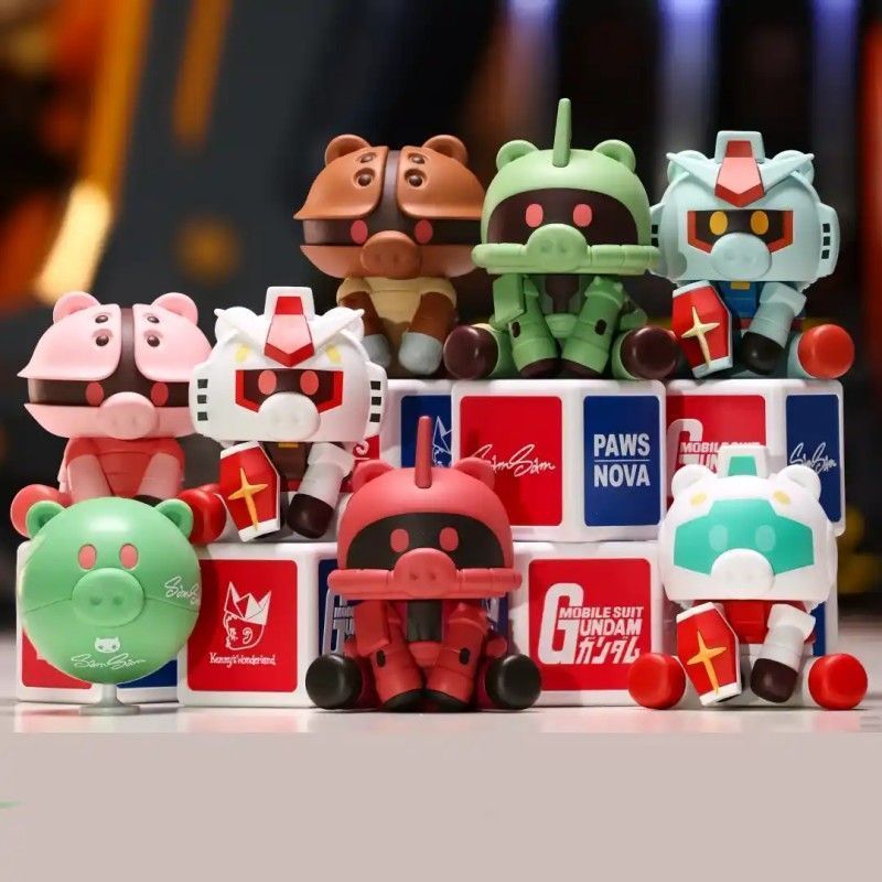 Bandai Gundam Pig Nose Blind Box SAMSAM Gundam-Play Đồ chơi Gundam hợp thời trang