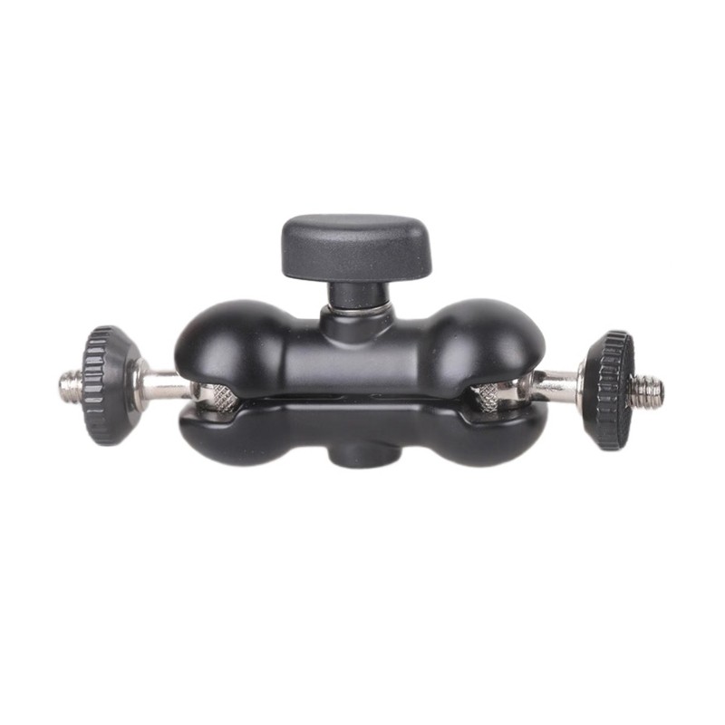 HAI Professional Arm Đa chức năng Ballhead Kẹp đôi Adapter Tripod