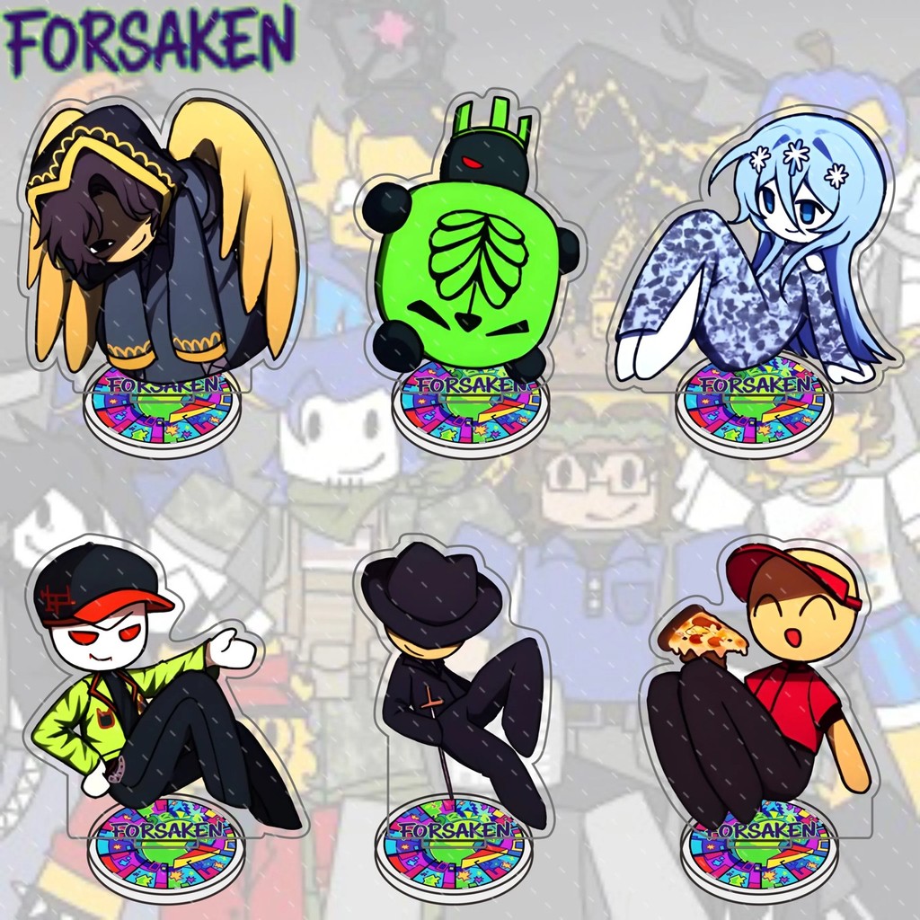 Standee Forsaken Roblox Myth Mô Hình Mica Trang Trí Bàn Guest 1337 John Doe Noob C00lkidd Shedletsky