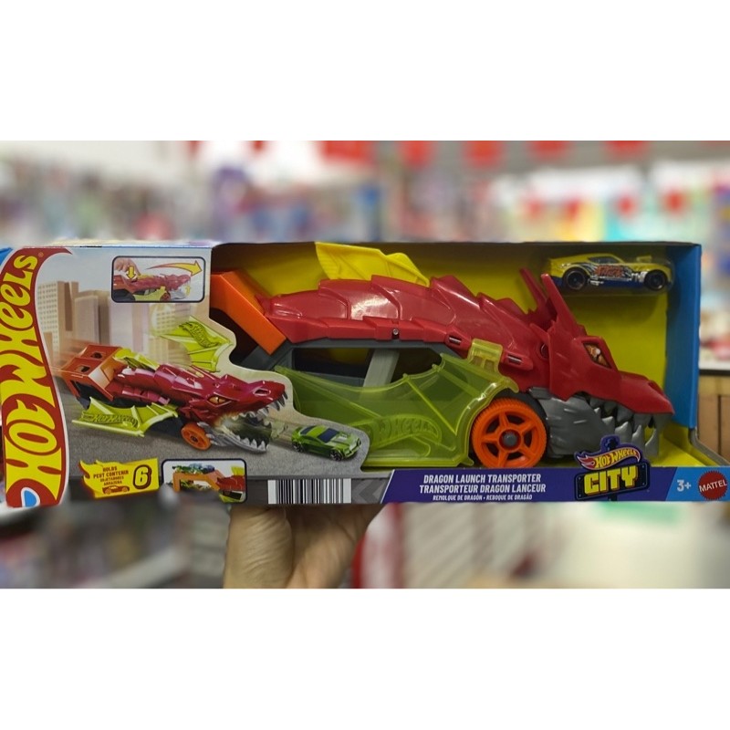 Bộ đồ chơi Hot Wheels Dragon Launch Transporter Mattel GTK42