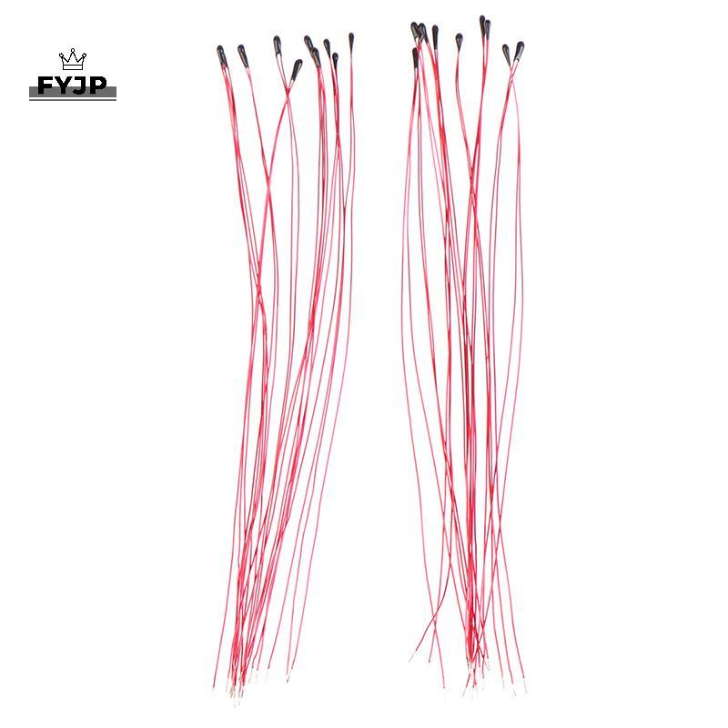 FEJP 10 CÁI Điện trở nhiệt điện trở NTC MF52B 10K 100K Dây đeo đầu dò B3470 B3380 B3950 B3435 B 4250