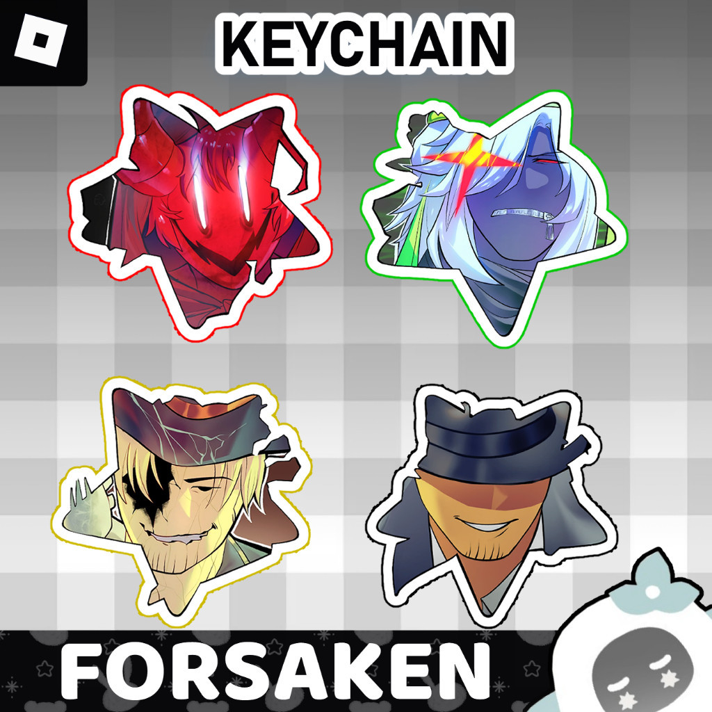 Ganci / Gantungan Kunci Akrilik ROBLOX FORSAKEN STAR KEYCHAIN (C00LKIDD, 1X1X1X1 BETRAYED, GASHARPOO