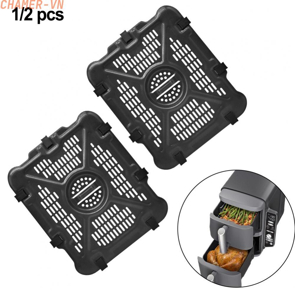 【CHAMER】Air Fryer Grill Pan Stainless Steel Enhanced Circulation Design Even Heating【HomeLiving】