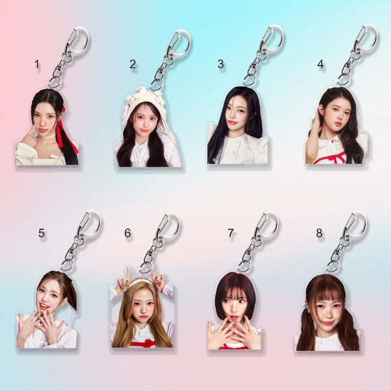 Mặt dây chuyền túi acrylic móc khóa Hearts2Hearts JIWOO A-NA