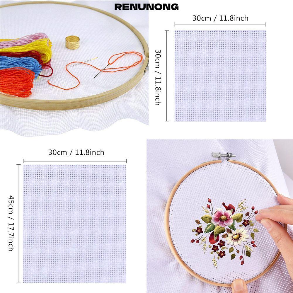 RENUNONG Aida Vải Needlework Cotton Craft Canvas Cross
