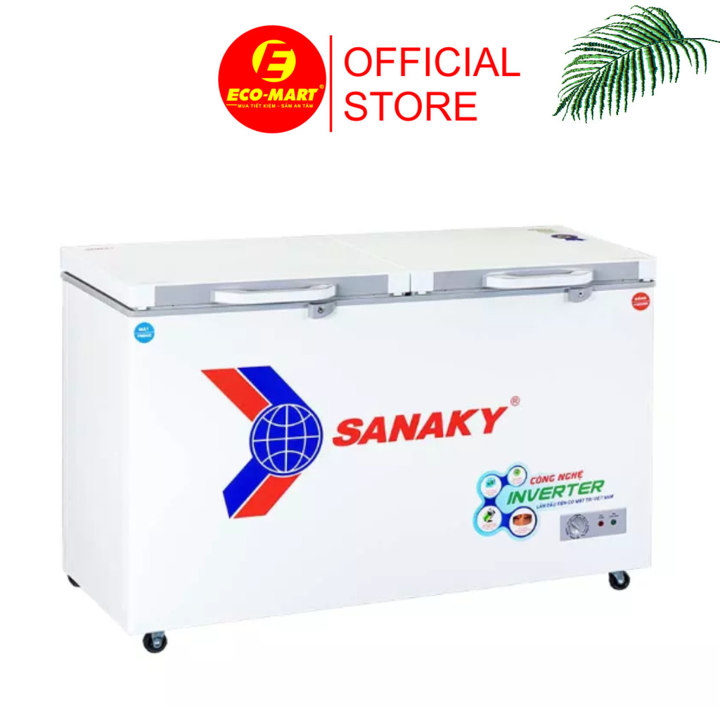 Tủ đông Sanaky VH-5699HY4K 410L Inverter dàn đồng 1 chế độ mặt kính có lắp đặt