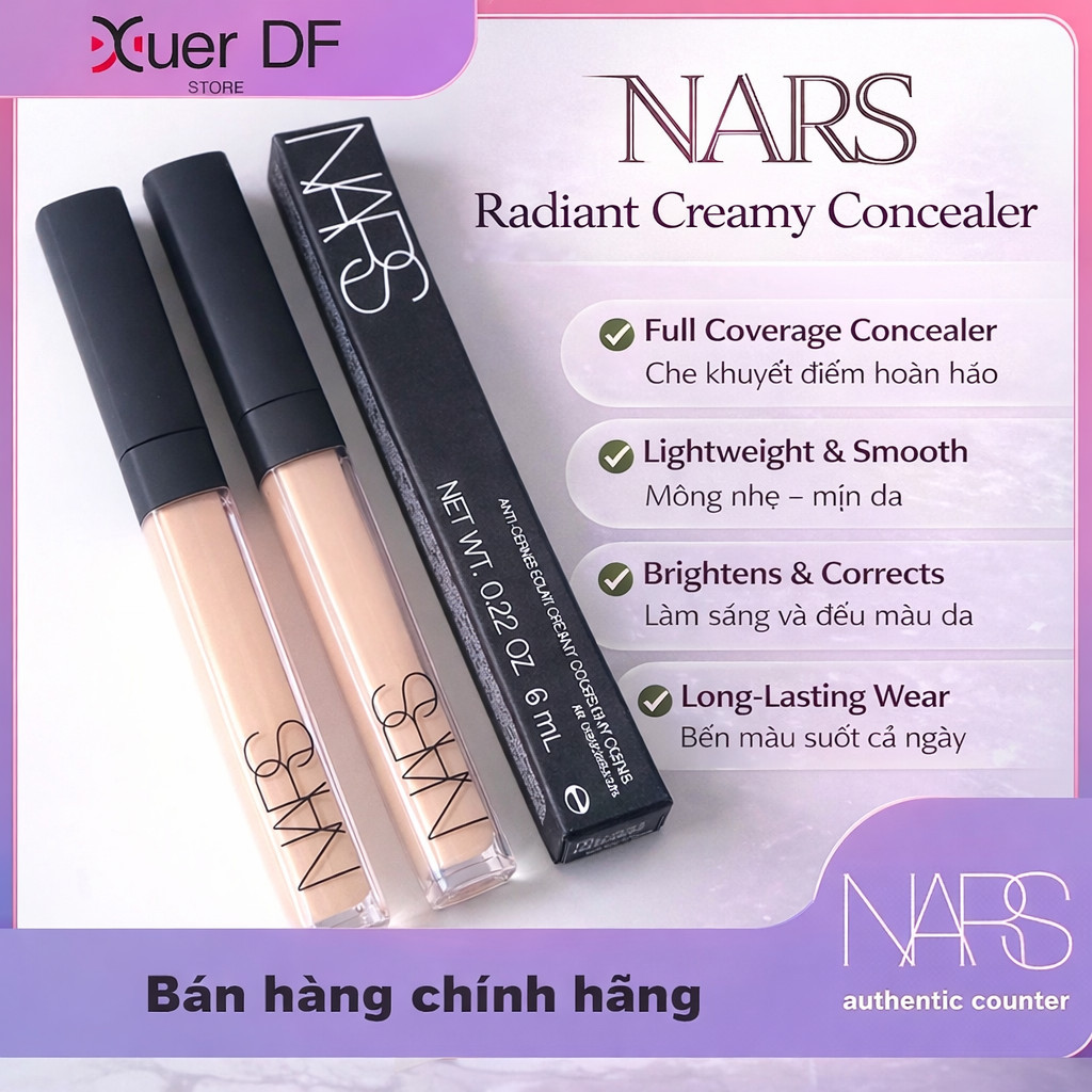 [Cam Kết Chính Hãng] Kem che khuyết điểm Nars Radiant Creamy Concealer Chính Hãng
