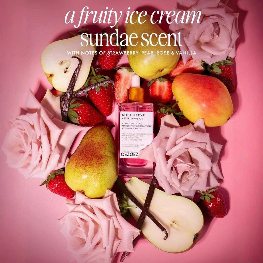 Dầu cạo râu Strawberry Vanilla After Shave Oil 90ml Hydrating Bare Shave Oil Ngăn ngừa lông mọc ngượ