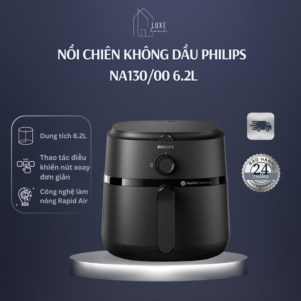 Nồi chiên không dầu Philips NA130/00 6.2L