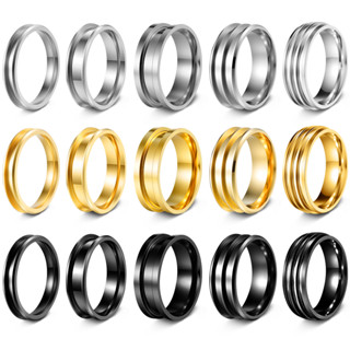 Trang sức phổ biến Trang sức DIY Handmade Nhẫn rỗng Giá đỡ tiêu chuẩn US Size Phụ kiện thép không gỉ 318