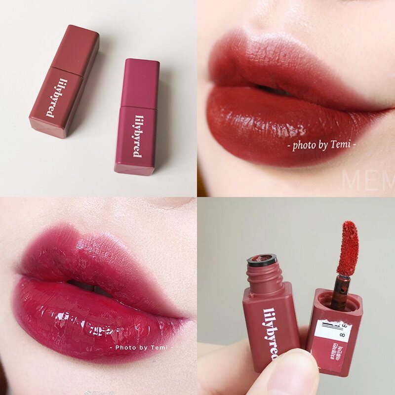 son bóng black rouge son bóng black rouge Ngày xấuHàn Quốc lilybyred Lip Glaze MINI Mirror 02 Nho 06