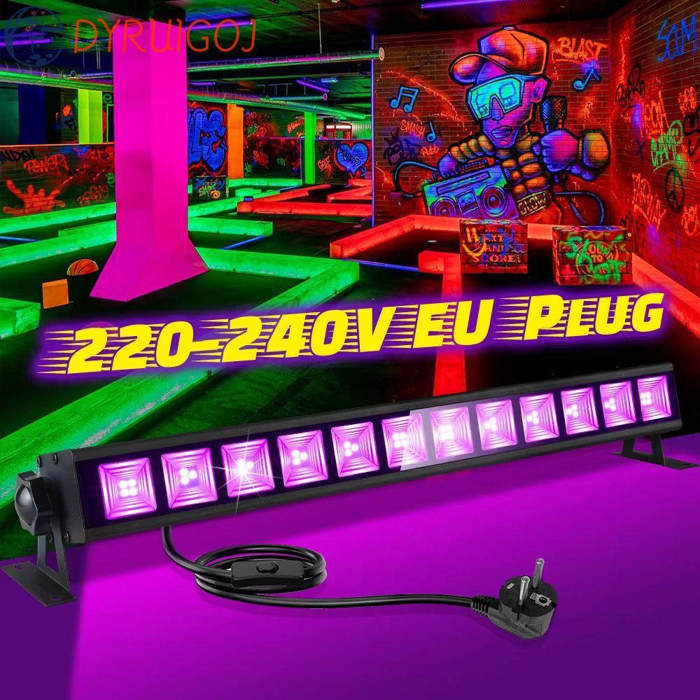 DYRUIDOJ UV Disco DJ Light, Concert 395nm Đèn LED LED UV Wall Washer Light, 36W Power 40LED Strips T