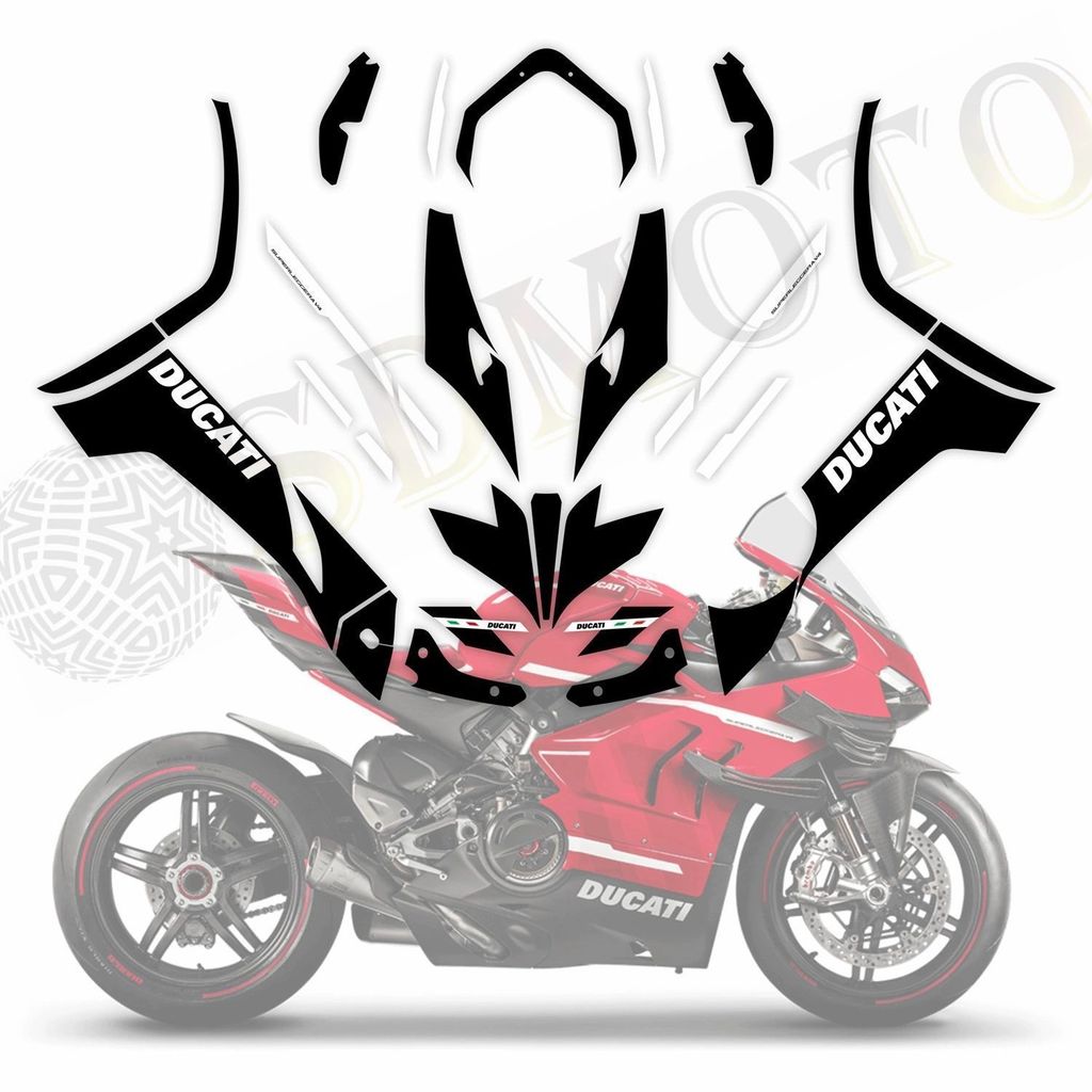 DUCATI stickers, V4, Superleggera motorcycle shell decals, waterproof stickers
