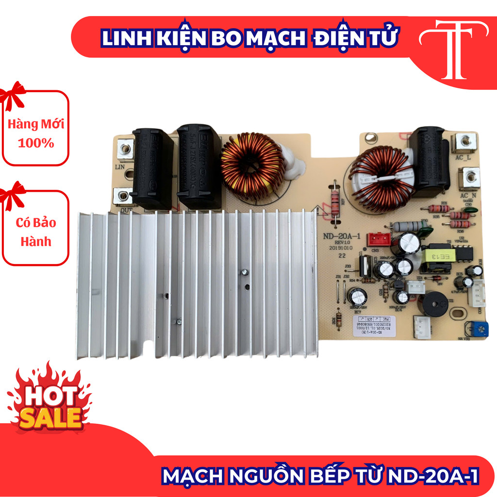 Bo mạch bếp từ ND-20A-1 thay thế cho bếp SUNHOUSEE-CANZZY-ARBERR-KAFFF