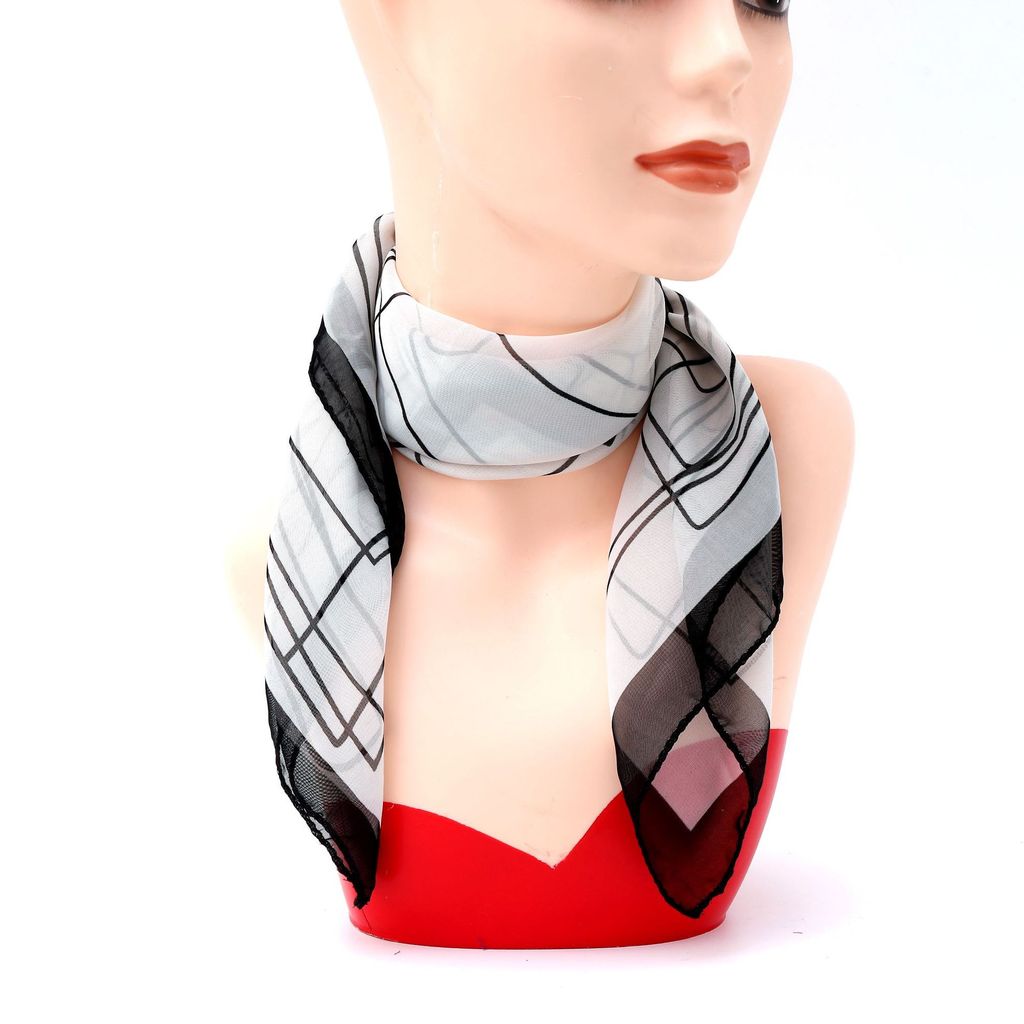 Popular~2026New printed small square scarf for women, thin chiffon neck scarf, stylish and versatile