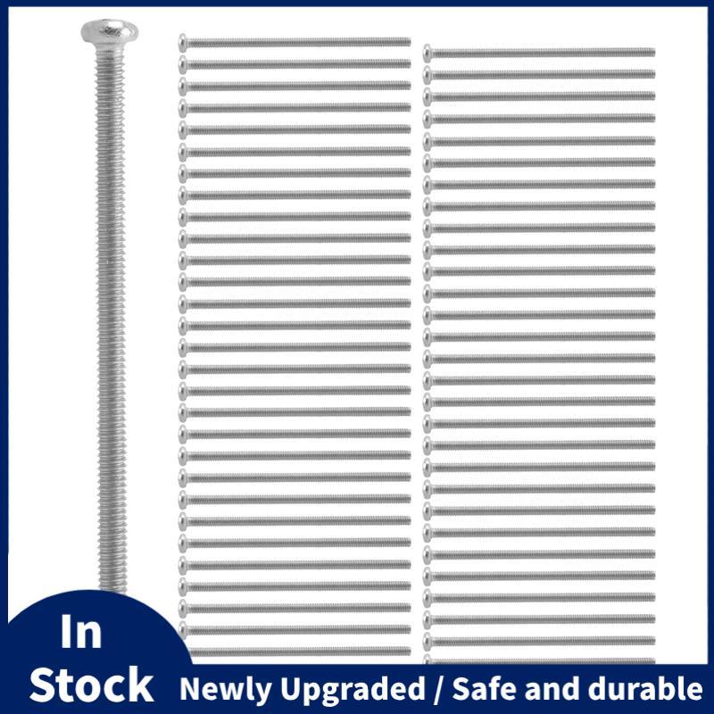 Bu lông vít đầu tròn bằng thép không gỉ 60 x Silver Tone M2 * 40mm 304