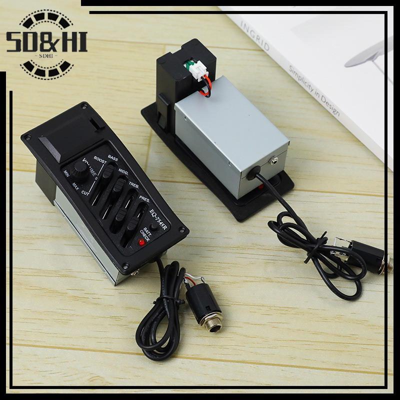 [SD & HI] Guitar Piup Acoustic Guitar EQ Piezo Piup Acoustic Guitar Piup Preamp Amplifier Bộ chỉnh â