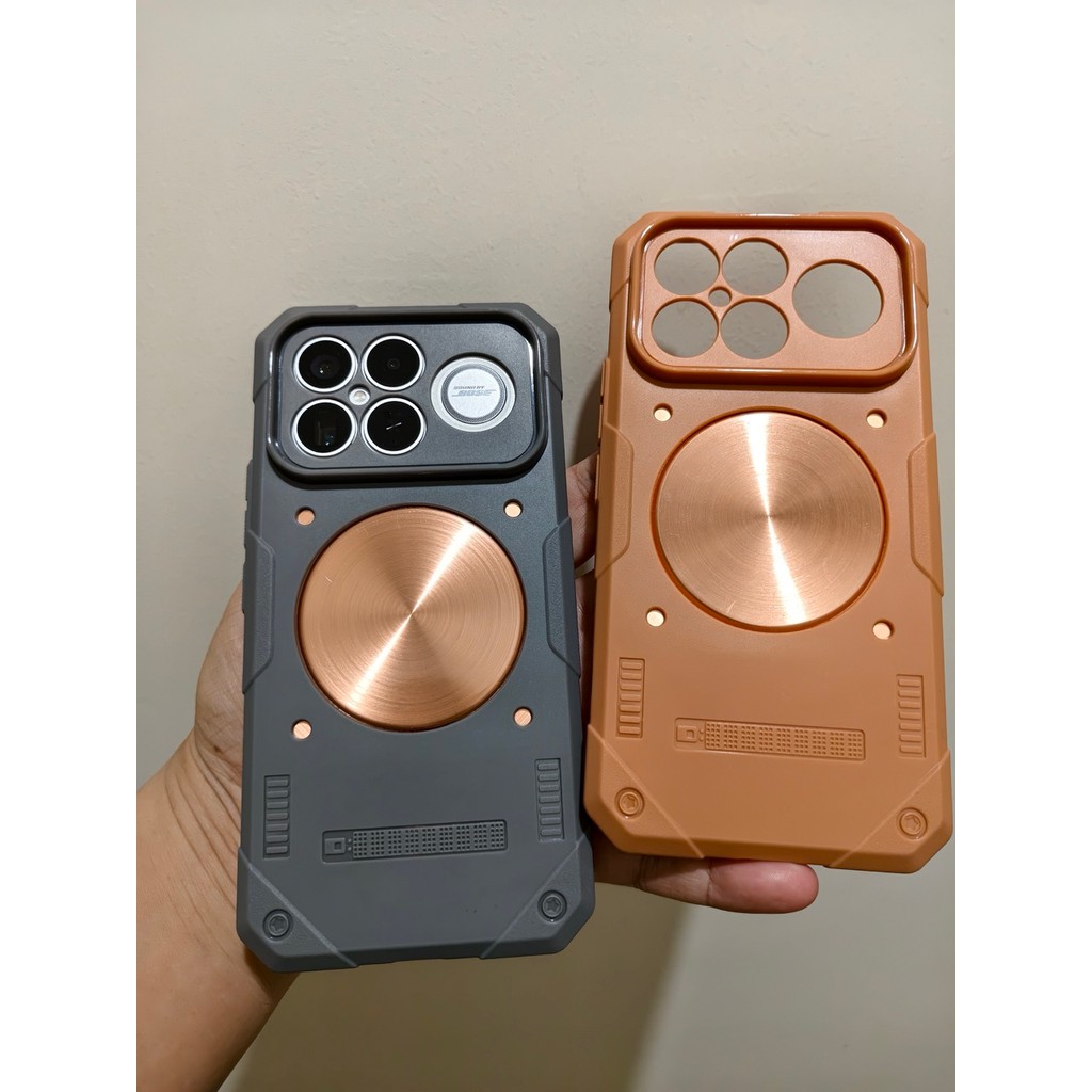 Dành cho Redmi K90 Pro Max k90 Vỏ trò chơi có vỏ làm mát tản nhiệt bằng đồng đỏ từ tính Redmi K90 Pr