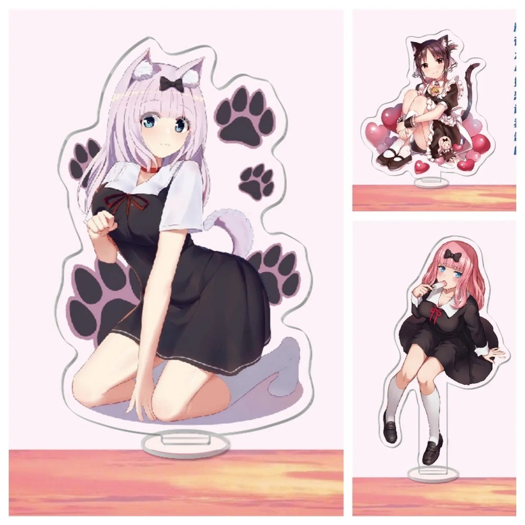 Standee Anime Kaguya-sama Love Is War mica model 15cm Kaguya Shinomiya Fujiwara Chika Confession War